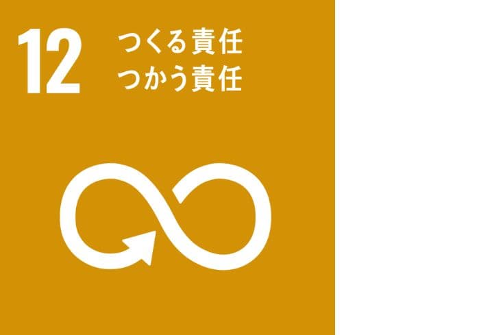 SDGs17の目標の12つ目｢つくる責任つかう責任｣のアイコン画像