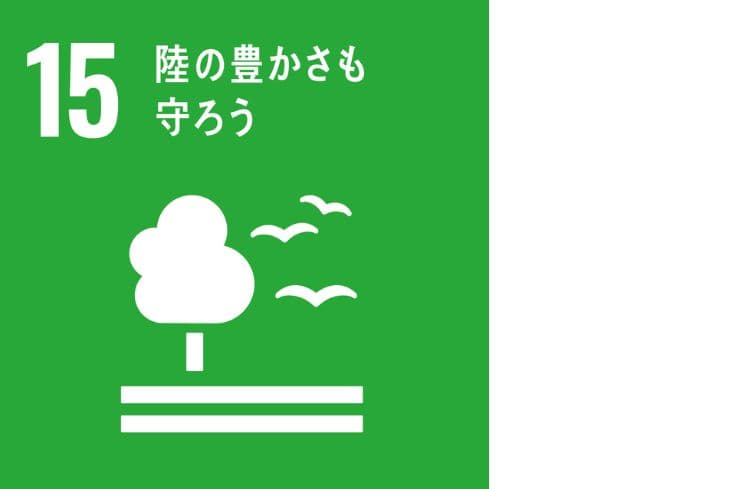 SDGs17の目標の15つ目｢陸の豊かさも守ろう｣のアイコン画像