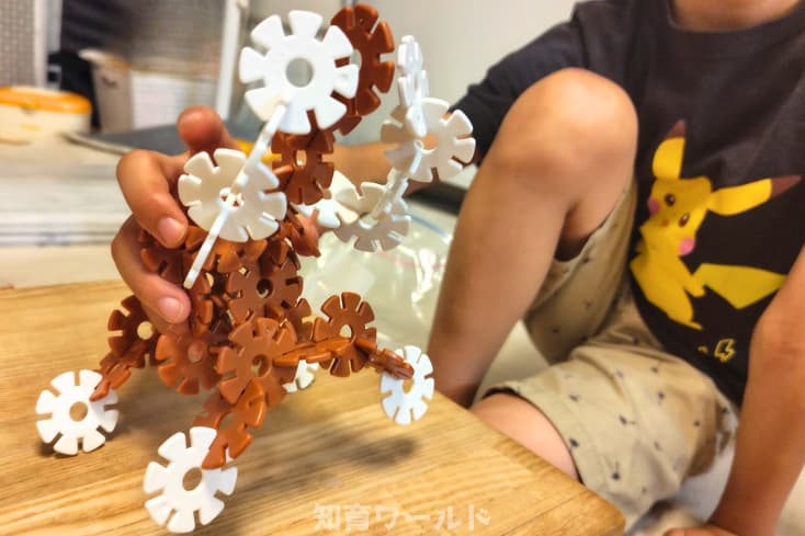 10歳の息子がジスターでマンモスを作ったところの写真